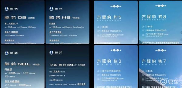 9月车市：30+车企百余款车大促销，数十款新车排队上市